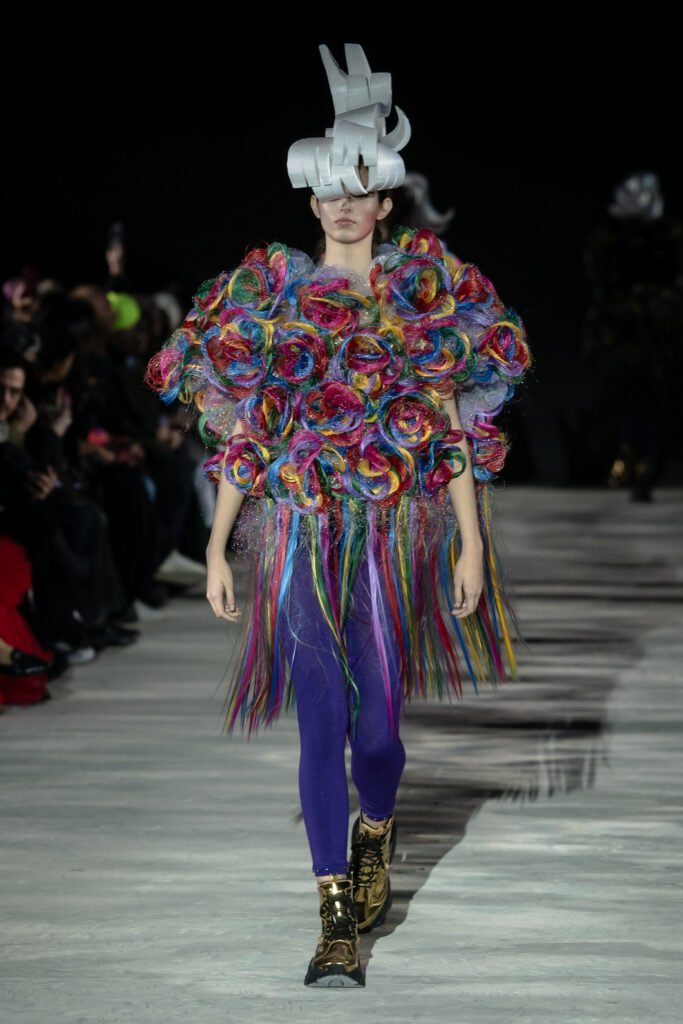 Noir key Ninomiya dress during Paris Fasion Week 2025