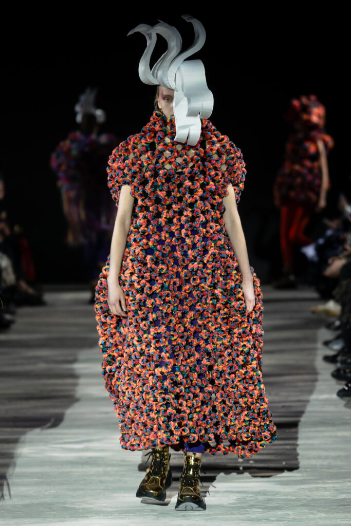 Noir key Ninomiya dress during Paris Fasion Week 2025