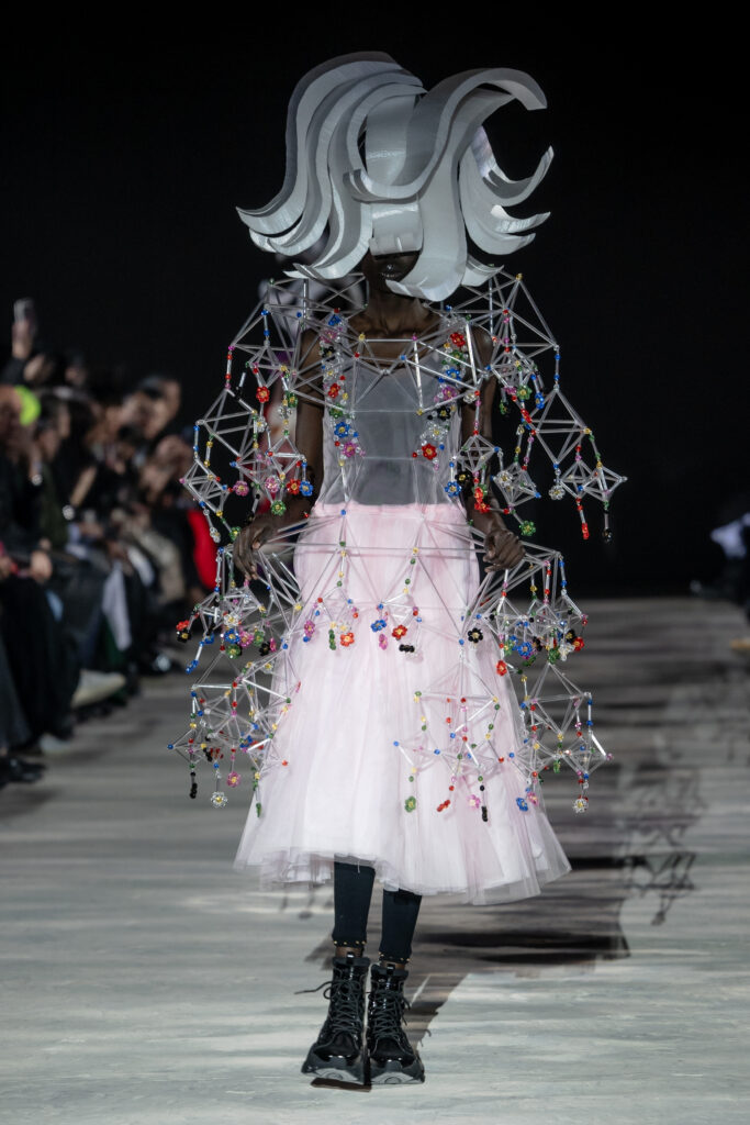 Noir key Ninomiya dress during Paris Fasion Week 2025