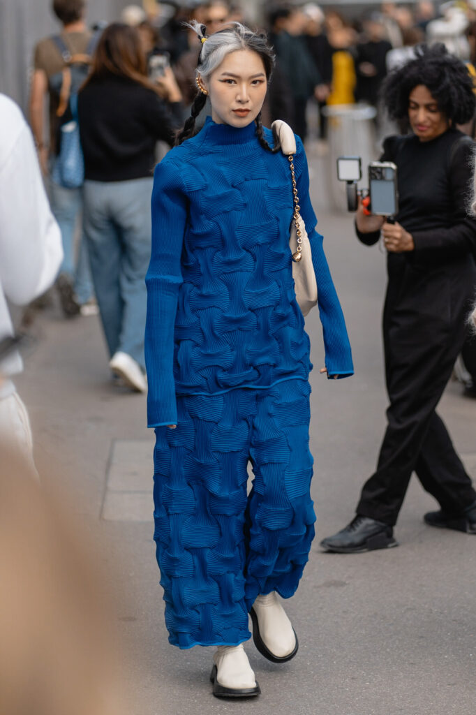 Valerie Zhang at paris fashion week in 2023