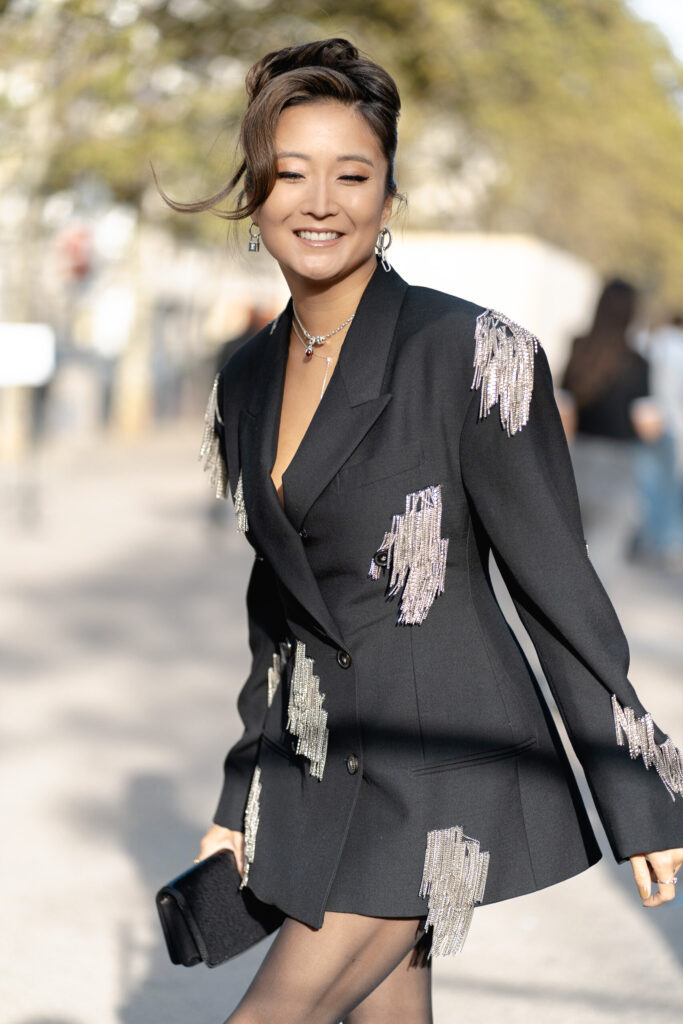 Ashley Park at Paris Fashion Week in 2023